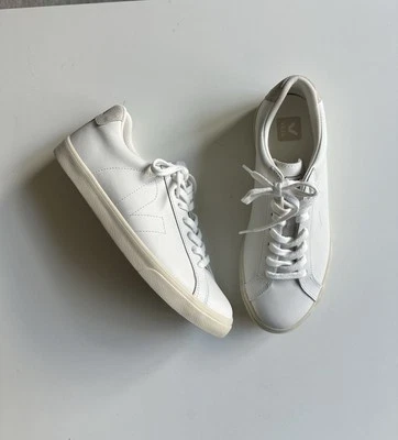LIKENEW Veja Esplar Sneakers Leather White Low EU 40 US 9 - Image 1 of 4