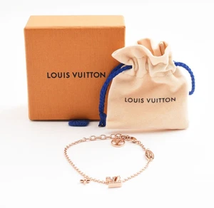Louis Vuitton LV Bracelet Iconic M0942A 2022 Metal PG Pink Gold Ladies Accessory - Picture 1 of 22