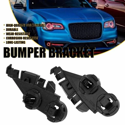 Black Front Bumper Support Bracket For Replacement 2011-2020 300 2Pcs CHRYSLER - Imagem 1 de 4