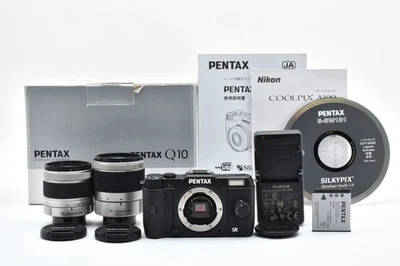 PENTAX Q10 12.4MP Digital Camera Black w/02 & 06 Lens Set [EXC++] Japan E2840 - Image 1 of 4