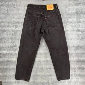 Levi's 550 29x30 Men's Jeans Relaxed Fit Black Denim 100% Cotton - Picture 1 of 6