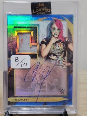 2020 Topps WWE Fully Loaded ASUKA On Card Auto Event Used Ladder Relic Blue /10 - Image 1 of 2