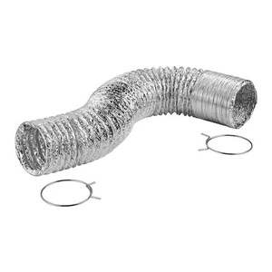 Kit de conductos de transición laminados secadora de ropa Lambro 498PTC 4 pulgadas X 8 pies - Imagen 1 de 1