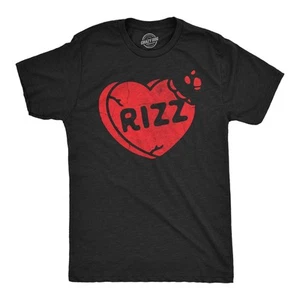 Camisetas divertidas para hombre Rizz Candy Heart San Valentín novedad camiseta para hombre - Imagen 1 de 7