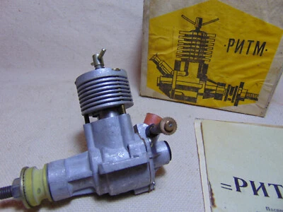 Rhytm M 2.5 cc Airplane Model cl Engine Diesel Ritm Rytm 0.15 Soviet  - Image 1 of 4