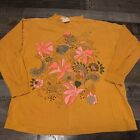 Vintage 1988 EZL by Marcy 'N Me T-Shirt Adult 'One Size Fits All'  Floral PRINT