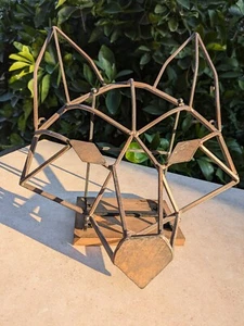 Pantalla Cabeza de Zorro 15 1/2 pulgadas - Decoración Geométrica Cabeza de Zorro 3D Metal - Imagen 1 de 5