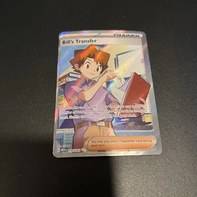 Bill’s Transfer 194/165 Full Art Pokemon SV 151 MISCUT MISPRINT ERROR - Image 1 of 4