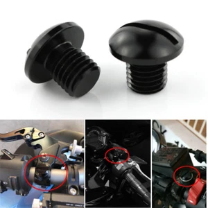 Fit For WK Bikes 650i 2013-2016 2015 Motorcycle 2 PCS Mirror Blanking Plug Black - Imagen 1 de 9