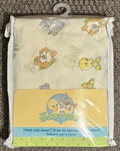 Vintage Fitted Crib Sheet Looney Tunes Bugs Bunny Tweety Bird New in Packaging - Picture 1 of 2