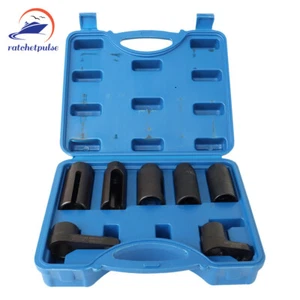 7 PCS All Sizes 1/2" Drive Car Oxygen Sensor Socket Set Tool AU New - Picture 1 of 14