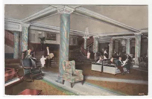 Postal YMCA Lobby Interior Gary Indiana 1910c - Imagen 1 de 1