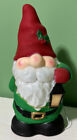 Holiday Time 11" Light Up Tabletop Gnome Blow Mold, New W/Tags Christmas Holiday