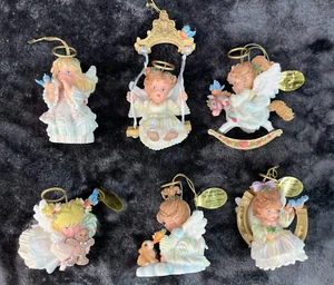 Ashton Drake Hollyday Angels Ornamento Lote de 6 1996 G.G. Santiago - Imagen 1 de 10