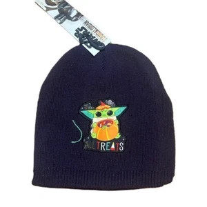 Star Wars Grogu Halloween Sombrero Tejido NUEVO Niños Truco o Trato Calabaza Negro - Imagen 1 de 2