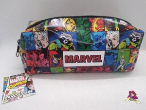 MARVEL SUPERHEROES Pencil Case - Astuccio scuola - Pochette - Make Up Bag NUOVO - Picture 1 of 5