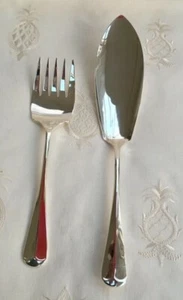 'Rattail' Silver-Plated Fish / Meat Serving Set - New - Butler of Sheffield - Picture 1 of 4