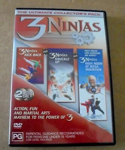 3 NINJAS DVD SET - KICK BACK , KNUCKLE UP , HIGH NOON AT MEGA MOUNTAIN - Picture 1 of 1