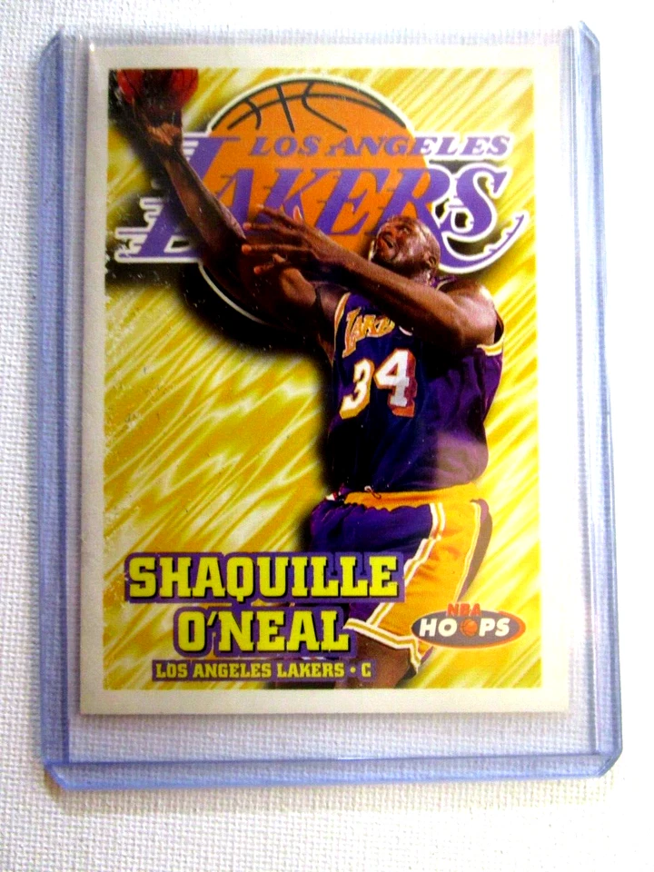 Shaquille O'Neal 1997-98 NBA Hoops Basketball Card #81 H.O.F. Los Angeles Lakers - Image 1 of 1