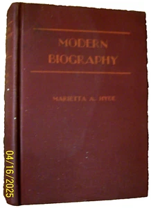Modern Biography, Hardcover 1935 Revised Edition Marietta A Hyde, 24 Stories - Picture 1 of 12