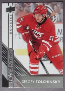 2016-17 Upper Deck Overtime Rookies #116 Sergey Tolchinsky Hurricanes RC - Picture 1 of 1