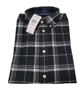 NWT RALPH LAUREN Plaid Flannel Cotton Long Sleeve Buttoned Shirt size L(14-16) - Picture 1 of 2