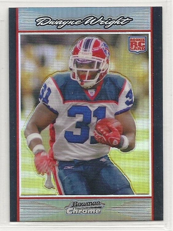 2007 Bowman Chrome - Refractor - #99 - Dwayne Wright - Buffalo Bills - Image 1 of 1