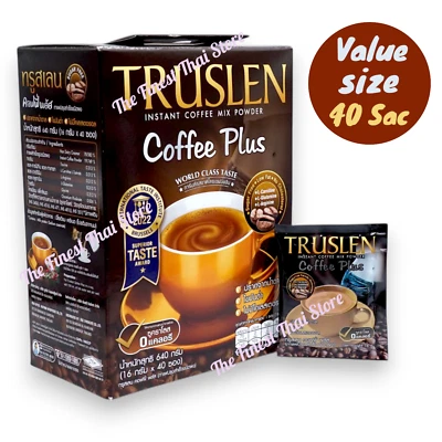 Mezcla de café instantáneo Truslen café en polvo más valor sin azúcar tamaño 16 g x 40 sacos Foto 1 de 4