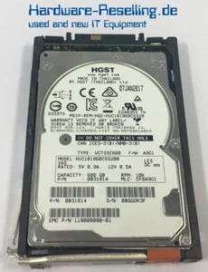EMC HGST 600GB 2,5" SAS-3 12G 10K 128MB HUC101860CSS200 118000080-01 005051466 - Bild 1 von 5