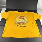 VTG 90s Just Plain Mean Biker Shirt Extra Extra Large Yellow Single Stitch Tee