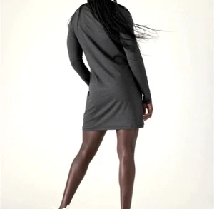 Vestido Athleta Uptempo Mujer Talla M Gris Atletismo Fin de Semana Manga Larga Resort - Imagen 1 de 13