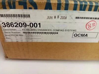 NEW NOS Compaq Vintage Keyboard Enhanced PS/2 Wired 386209-001 296433-006 White - Image 1 of 4