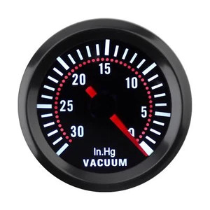 52 mm 12V 0 - 30 in.Hg Universal Mechanical Electrical Car Vacuum Gauge 2025 New - Picture 1 of 12
