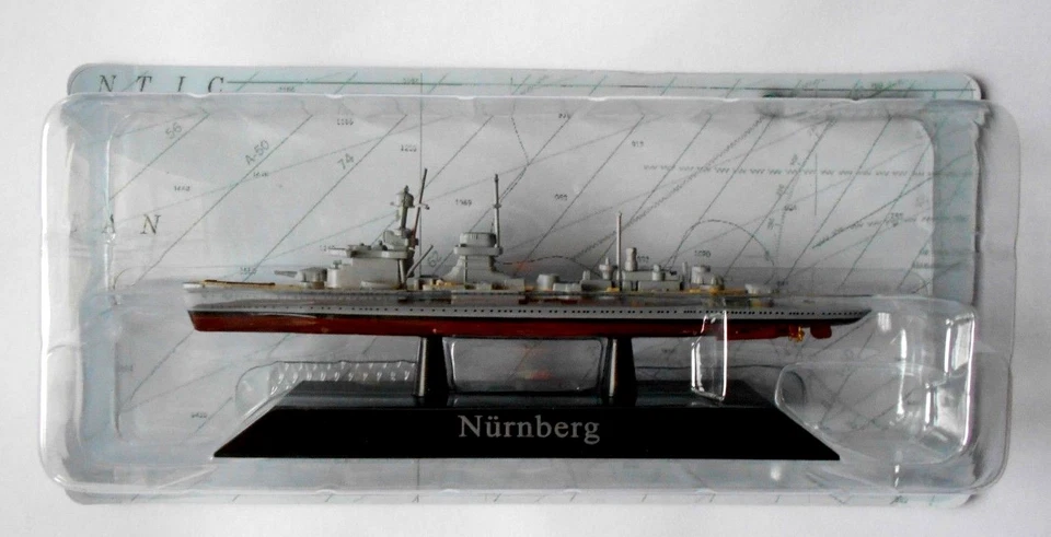  DIE CAST NAVI DA GUERRA -  Nurnberg -   Scala1:1250 [22] DEAGOSTINI - Immagine 1 di 1