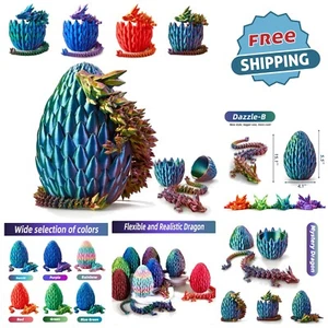 Fantasy 15 Inch Crystal Dragon Egg – Durable & Colorful Ornamental Surprise Toy - Picture 1 of 8