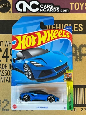 2022 Hot Wheels HW Exotics #10/10 Lotus Emira Blue (Soft Corners) - Image 1 of 2