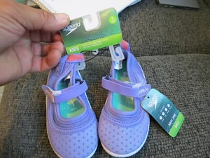Speedo Kids Girls Mary Jane Pool Princes shoes (size s 5-6) (lot#18092) - Picture 1 of 3