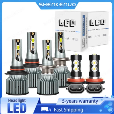 For Suzuki Grand Vitara 2006-2013 6pcs LED Headlight Hi/Lo Fog Light Combo Bulbs - Image 1 of 4