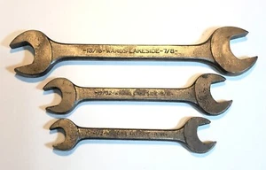 Wards Lakeside Maulschlüssel 3er Set 1/2 bis 7/8 Vintage USA - Bild 1 von 4