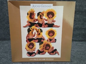 Vintage 1997 Anne Geddes 550 Piece Puzzle SUNFLOWER BABIES - Picture 1 of 5