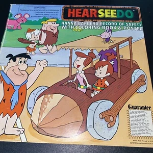 Vtg 1973 HEARSEEDO-HANNA-BARBERA Record Of Safety No Coloring Book & Poster - Bild 1 von 5