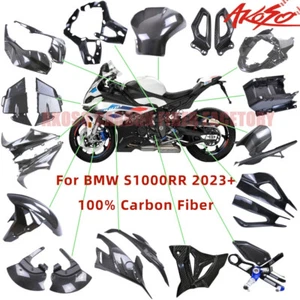 For S1000RR 2023+ Carbon Fiber Retrofit Fender Winglet Panel Tail Cover Fairing - Picture 1 of 82