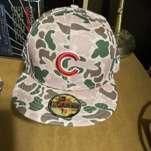 Chicago Cubs New Era MLB Pato Camuflado Serie Mundial 59fifty Sombrero Ajustado - Camuflaje - Imagen 1 de 5