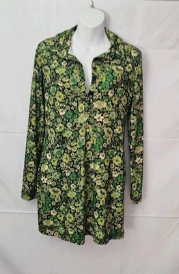 Vestido ZARA Para Mujer Pequeño Años 60 70 Floral Groovy Mod Manga Larga Funda Elástica Foto 1 de 4