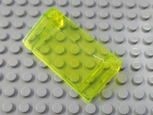 LEGO Translucent Neon Green 3x6 Slope Piece - Picture 1 of 1