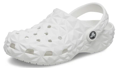 Crocs Classic Unisex Geometric Slip-On Clogs White 209563-100 NWT - M7 / W9 - Image 1 of 4
