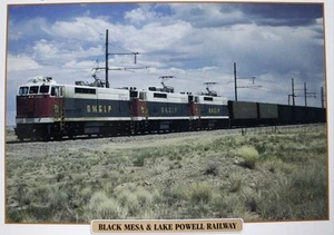 Folleto folleto de tren ferroviario Black Mesa Lake Powell - Imagen 1 de 1