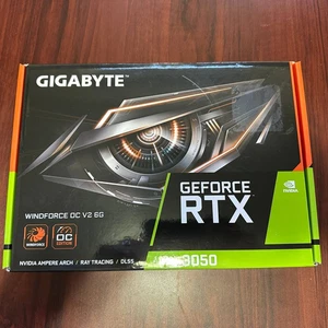 GIGABYTE NVIDIA GeForce RTX 3050 OC 6GB GDDR6 Graphic Card GVN3050WF2OCV2-6GD - Picture 1 of 8