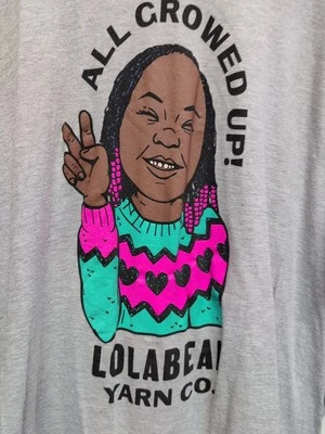 Camiseta Top Mujer Lola Bean Yarn Co. Negra/Gris XL.   Elástico   Foto 1 de 4