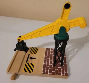 Vtg Battat - Brio Thomas Compatible Metal Dock Crane Wooden Railway  - Picture 1 of 5